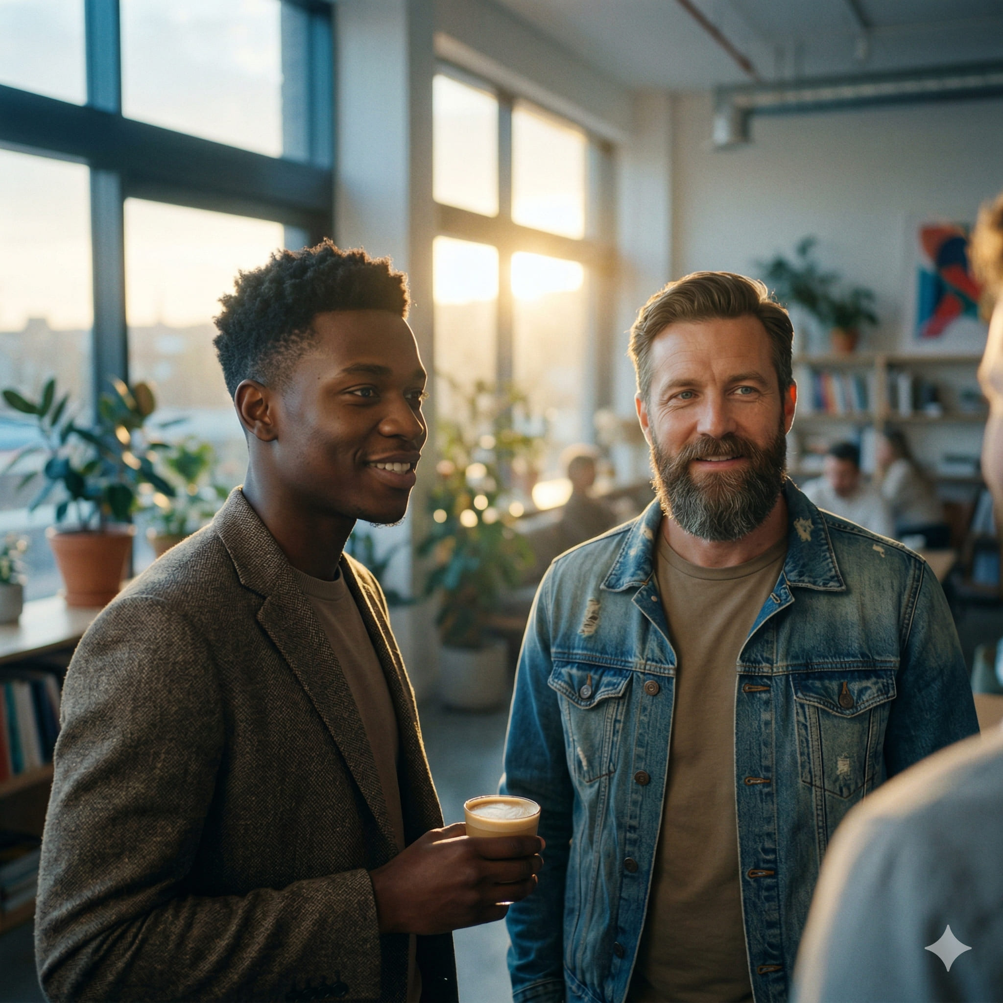 A senior business professional in a modern creative office — Klever Media client